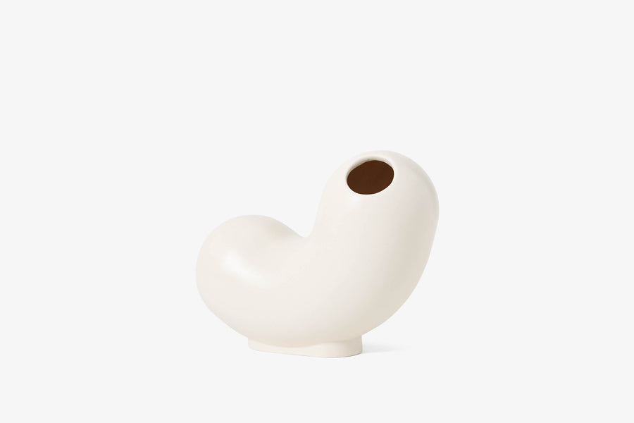 Kirby Vase - Curly (white)