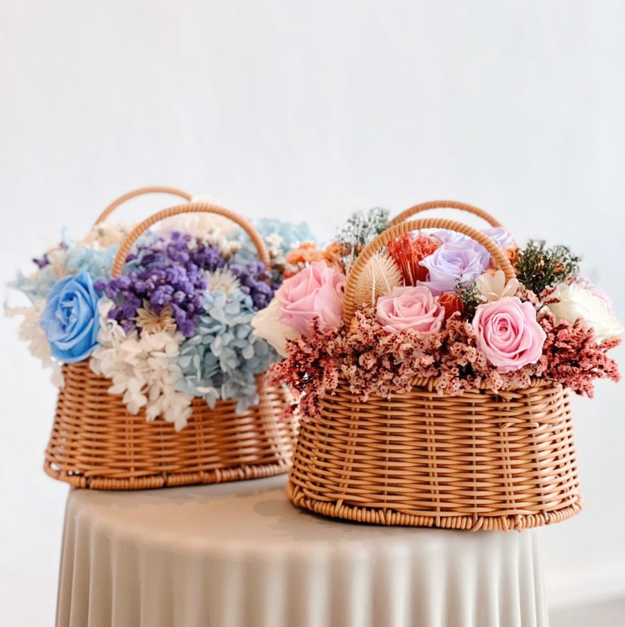 Preserved Flower Basket