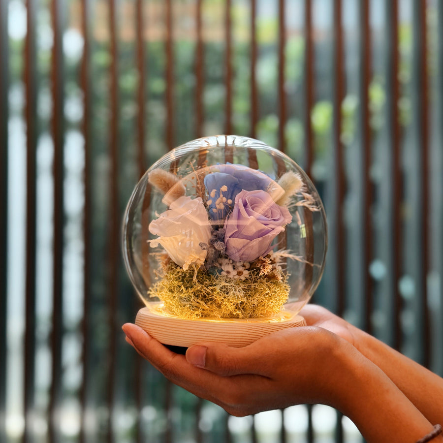 Lighted Floral Dome