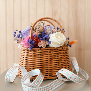 Preserved Flower Basket