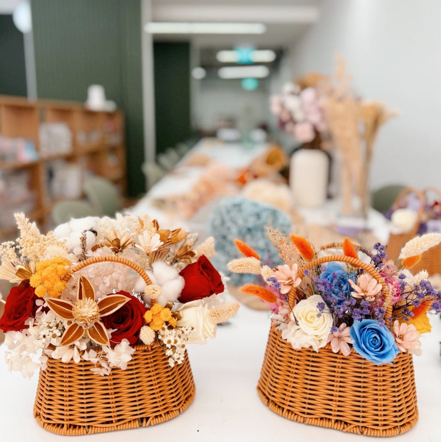 Preserved Flower Basket