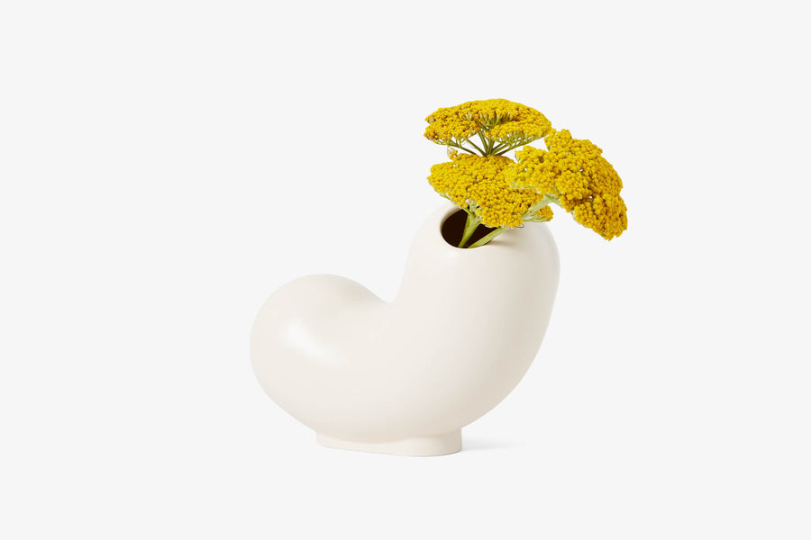 Kirby Vase - Curly (white)