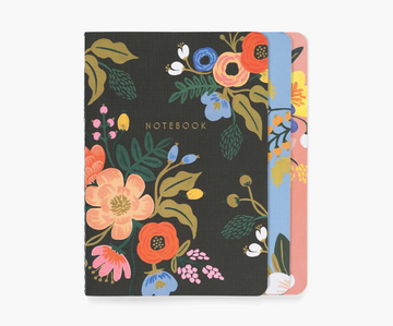 Rifle Paper Assorted set of 3 lively floral notebooks