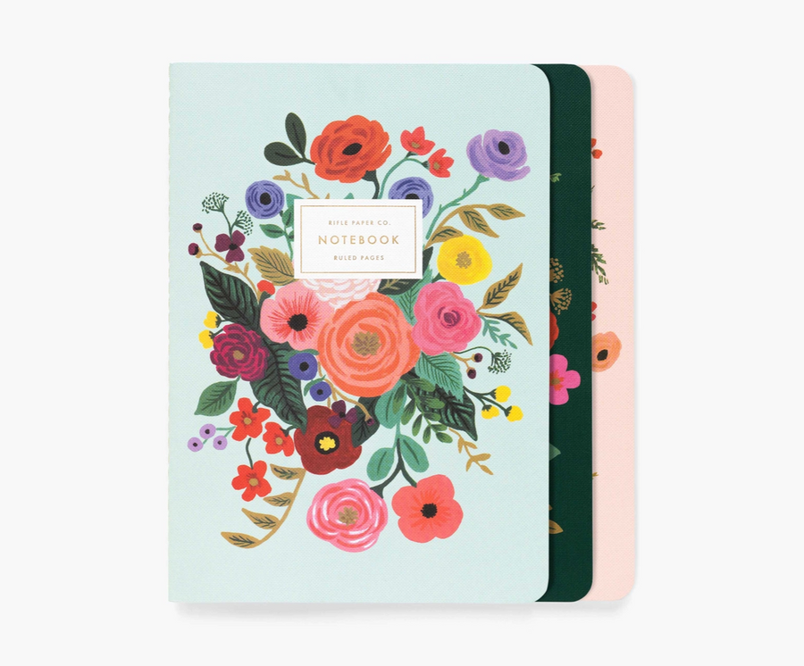 Rifle Paper Garden Party Stitched Notebook Set