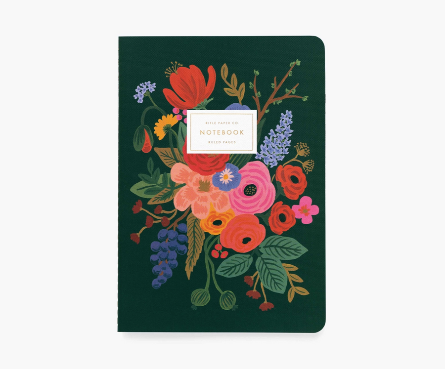 Rifle Paper Garden Party Stitched Notebook Set